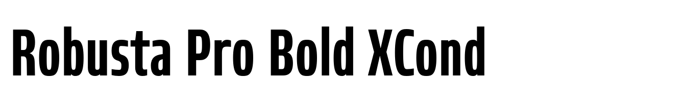 Robusta Pro Bold XCond